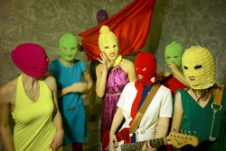 'Punk Rock Band' 'Pussy Riot' with token guitar which none of them know how to play